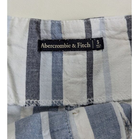 Abercrombie & Fitch Linen Blend Paperbag Waist Pleated Shorts Size Small Women's - Picture 4 of 9